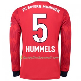 Günstige Fußballtrikots FC Bayern München Hummels 5 2018-2019 Langarm Heimtrikot kaufen